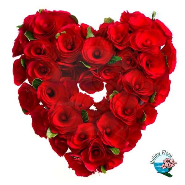 Cuore di rose rosse